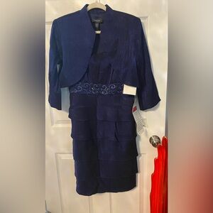 R&M Richards Royal Blue Two-Piece Formal dress
